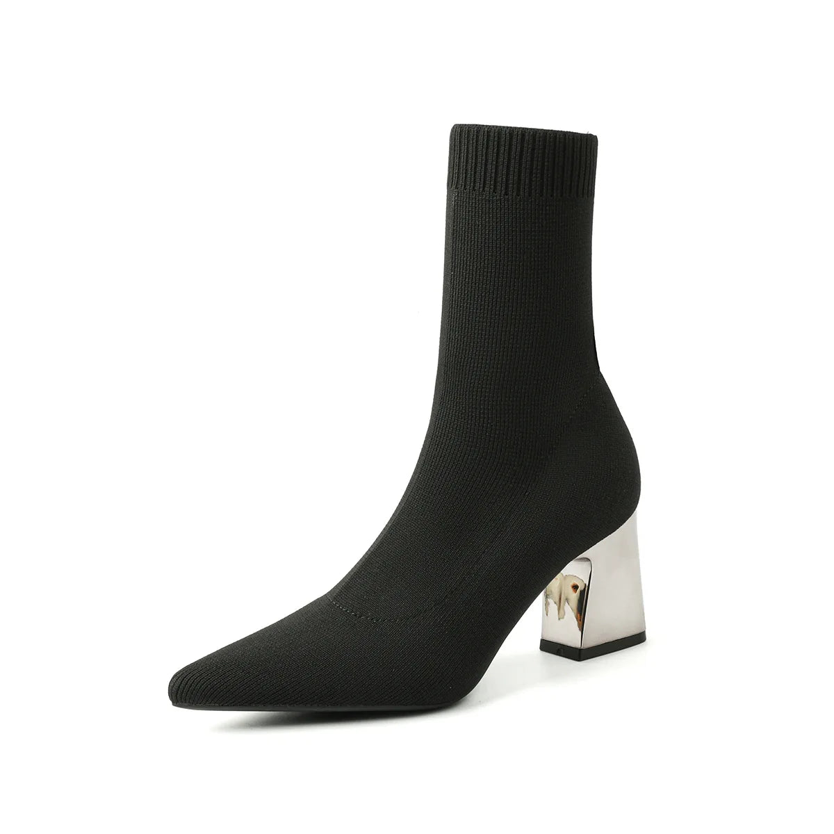 Women’s ankle pointed-toe heeled boots