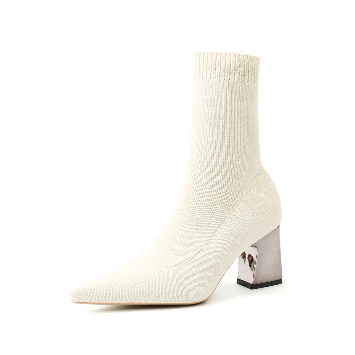 Women’s ankle pointed-toe heeled boots