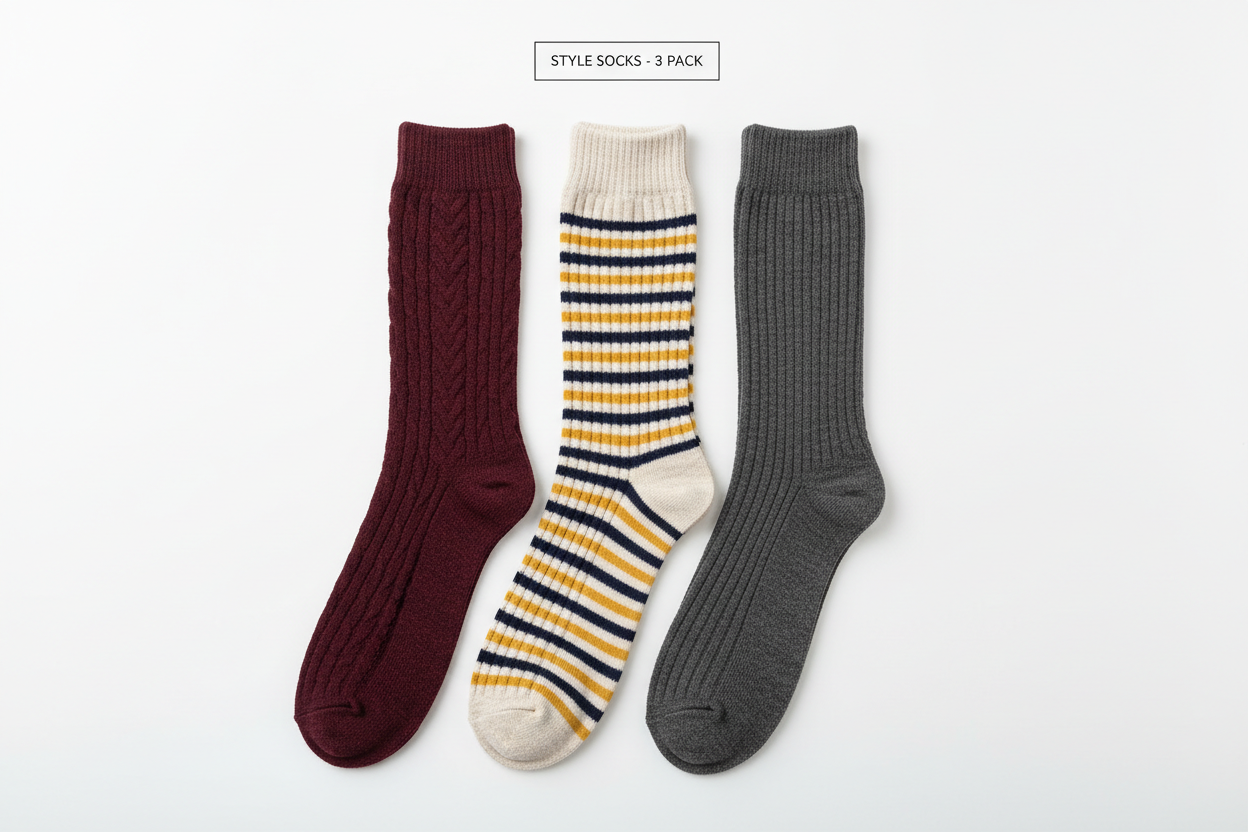 Women’s 3-Pack Knee High Socks